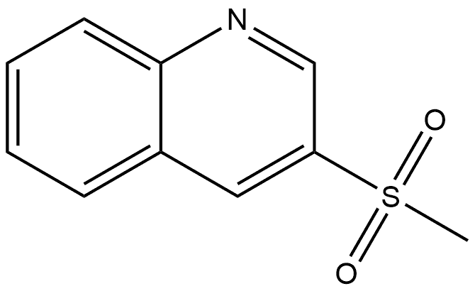 Quinoline, 3-(methylsulfonyl)- Structure