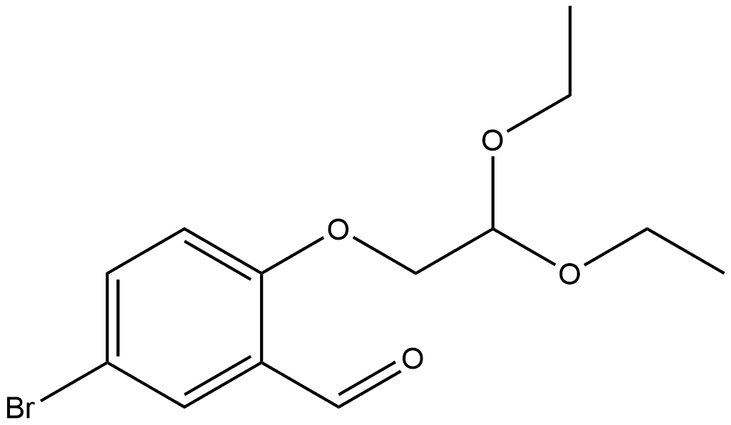 5-Bromo-2-(2,2-diethoxyethoxy)benzaldehyde Structure