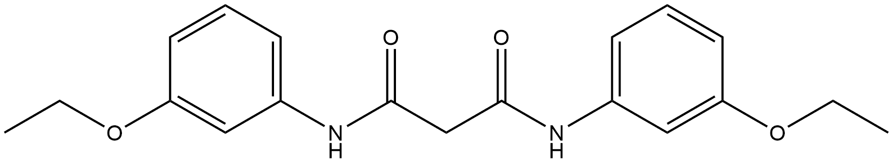 N1,N3-Bis(3-ethoxyphenyl)propanediamide Structure