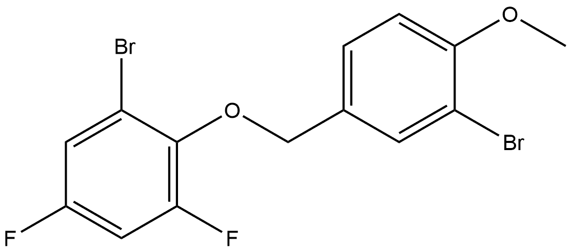 1-Bromo-2-[(3-bromo-4-methoxyphenyl)methoxy]-3,5-difluorobenzene Structure