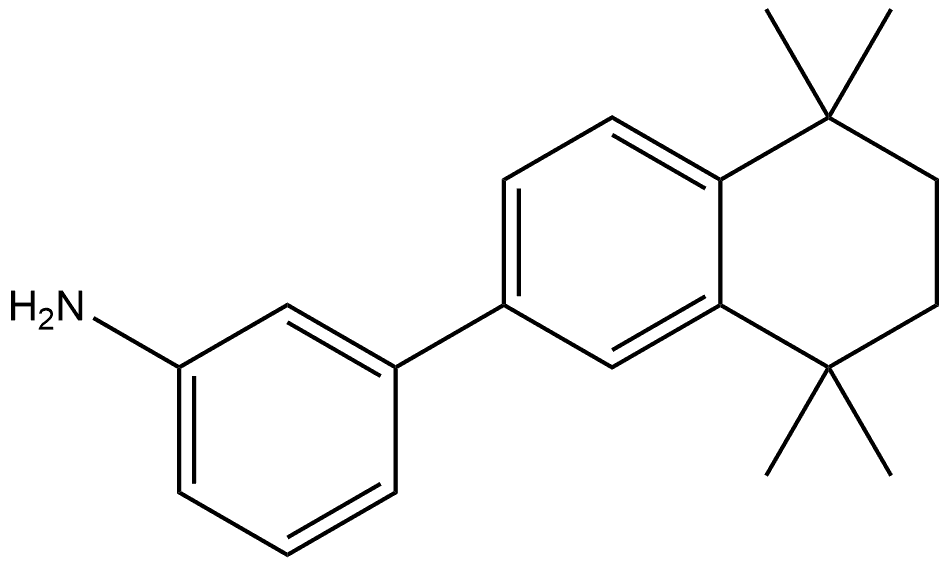 3-(5,6,7,8-Tetrahydro-5,5,8,8-tetramethyl-2-naphthalenyl)benzenamine Structure