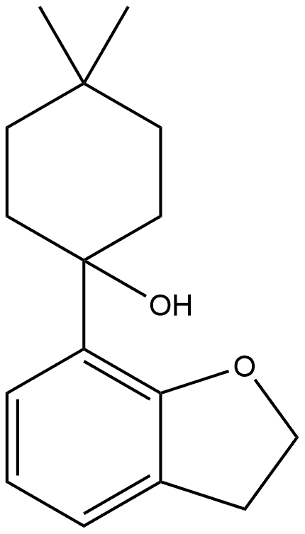 1-(2,3-dihydrobenzofuran-7-yl)-4,4-dimethylcyclohexanol Structure