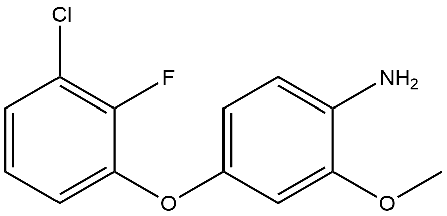 4-(3-Chloro-2-fluorophenoxy)-2-methoxybenzenamine Structure