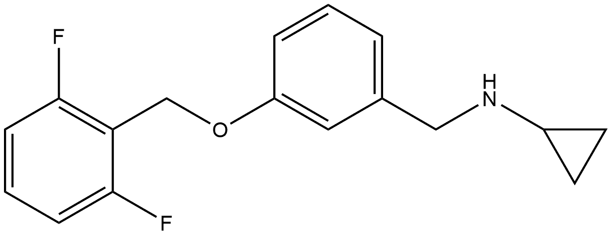 N-Cyclopropyl-3-[(2,6-difluorophenyl)methoxy]benzenemethanamine Structure