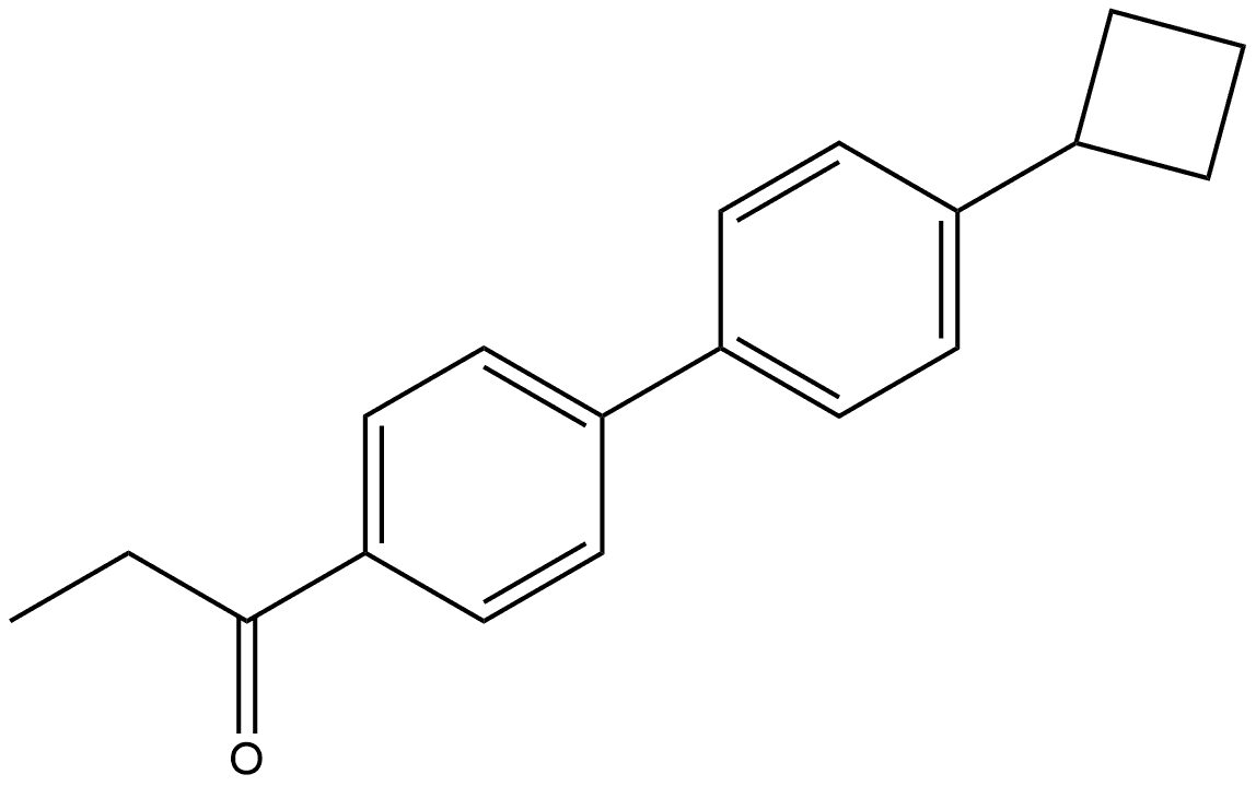 1-Propanone, 1-(4'-cyclobutyl[1,1'-biphenyl]-4-yl)- Structure