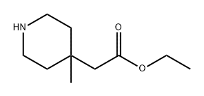 4-Piperidineacetic acid, 4-methyl-, ethyl ester 구조식 이미지