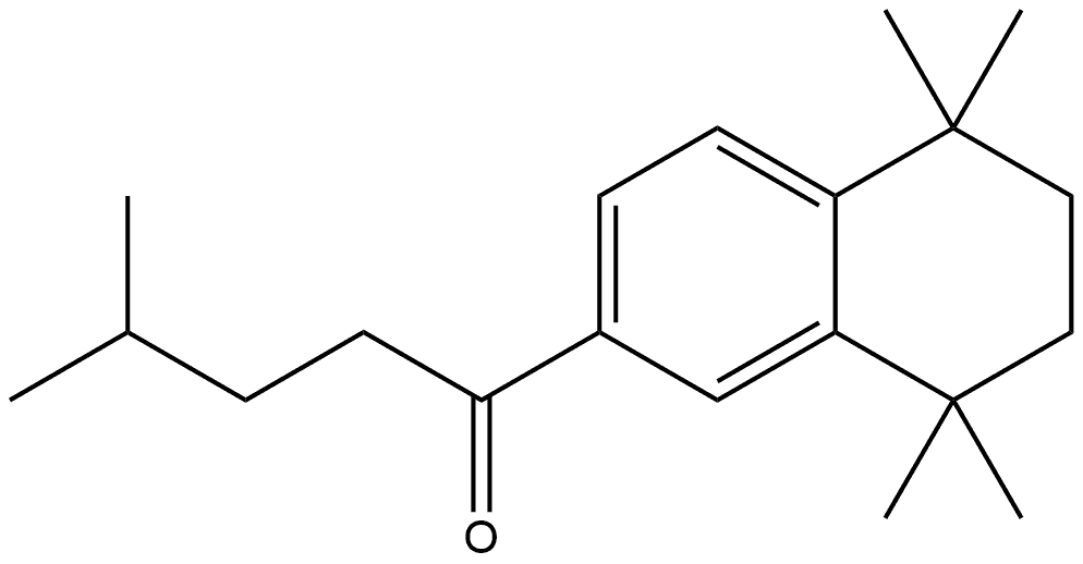 4-Methyl-1-(5,6,7,8-tetrahydro-5,5,8,8-tetramethyl-2-naphthalenyl)-1-pentanone Structure