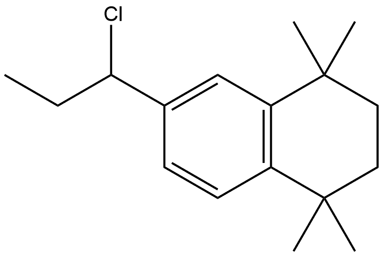 6-(1-Chloropropyl)-1,2,3,4-tetrahydro-1,1,4,4-tetramethylnaphthalene Structure