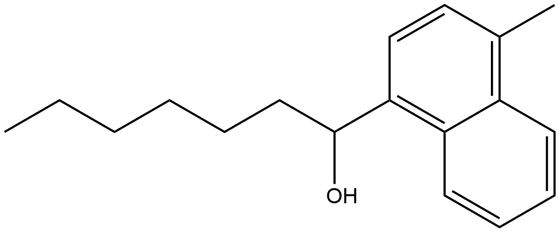 α-Hexyl-4-methyl-1-naphthalenemethanol Structure