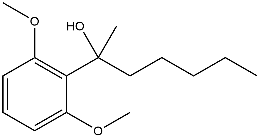 2,6-Dimethoxy-α-methyl-α-pentylbenzenemethanol Structure