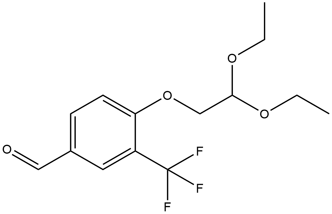 4-(2,2-Diethoxyethoxy)-3-(trifluoromethyl)benzaldehyde Structure