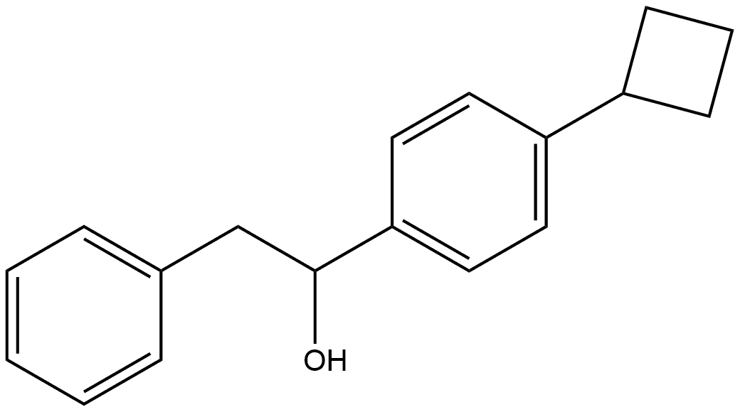 α-(4-Cyclobutylphenyl)benzeneethanol Structure