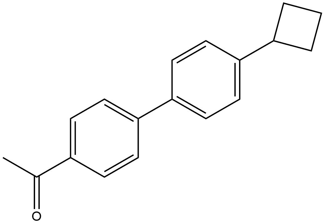 1-(4'-Cyclobutyl[1,1'-biphenyl]-4-yl)ethanone Structure