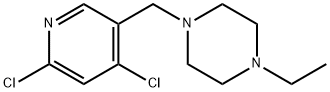 1-((4,6-dichloropyridin-3-yl)methyl)-4-ethylpiperazine Structure