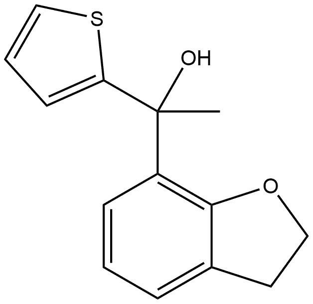 2,3-Dihydro-α-methyl-α-2-thienyl-7-benzofuranmethanol Structure