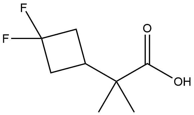 Cyclobutaneacetic acid, 3,3-difluoro-α,α-dimethyl- 구조식 이미지