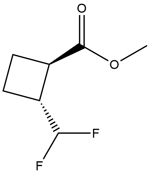 methyl (1R,2R)-2-(difluoromethyl)cyclobutanecarboxylate 구조식 이미지