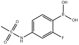 Boronic acid, B-[2-fluoro-4-[(methylsulfonyl)amino]phenyl]- Structure