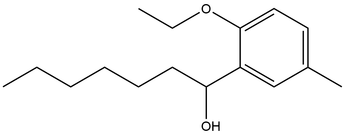 2-Ethoxy-α-hexyl-5-methylbenzenemethanol Structure