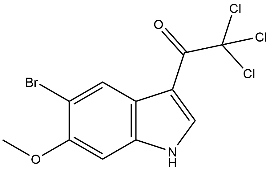 1-(5-Bromo-6-methoxy-3-indolyl)-2,2,2-trichloroethanone Structure