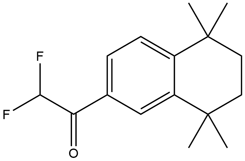 2,2-Difluoro-1-(5,6,7,8-tetrahydro-5,5,8,8-tetramethyl-2-naphthalenyl)ethanone Structure