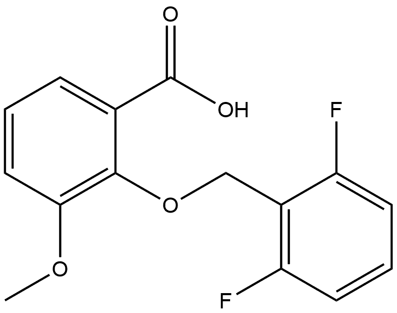 2-[(2,6-Difluorophenyl)methoxy]-3-methoxybenzoic acid Structure