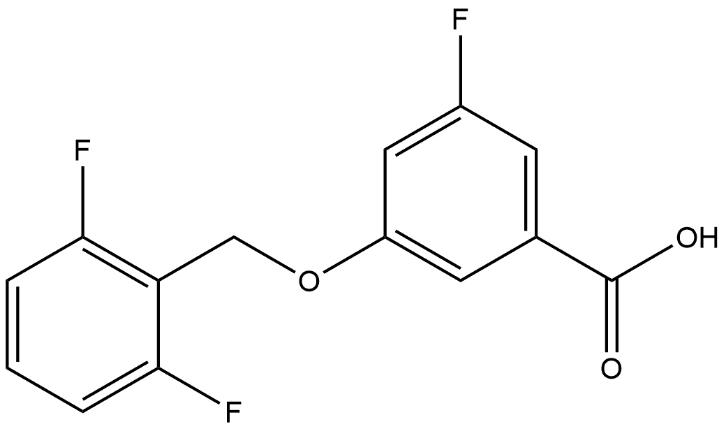 3-[(2,6-Difluorophenyl)methoxy]-5-fluorobenzoic acid Structure