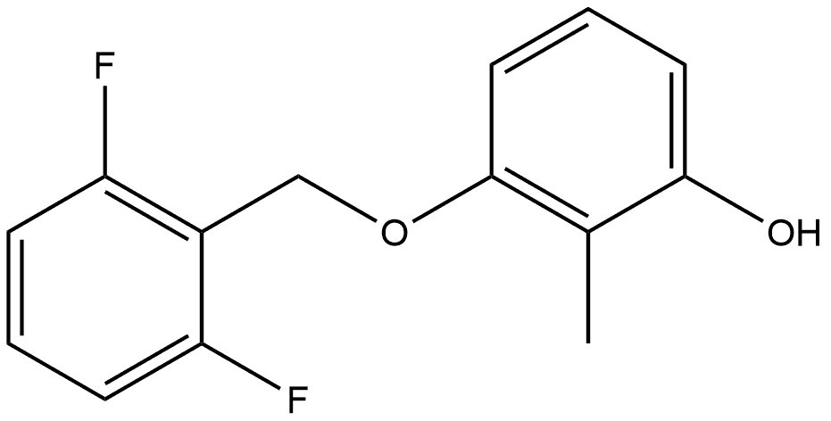 3-[(2,6-Difluorophenyl)methoxy]-2-methylphenol Structure