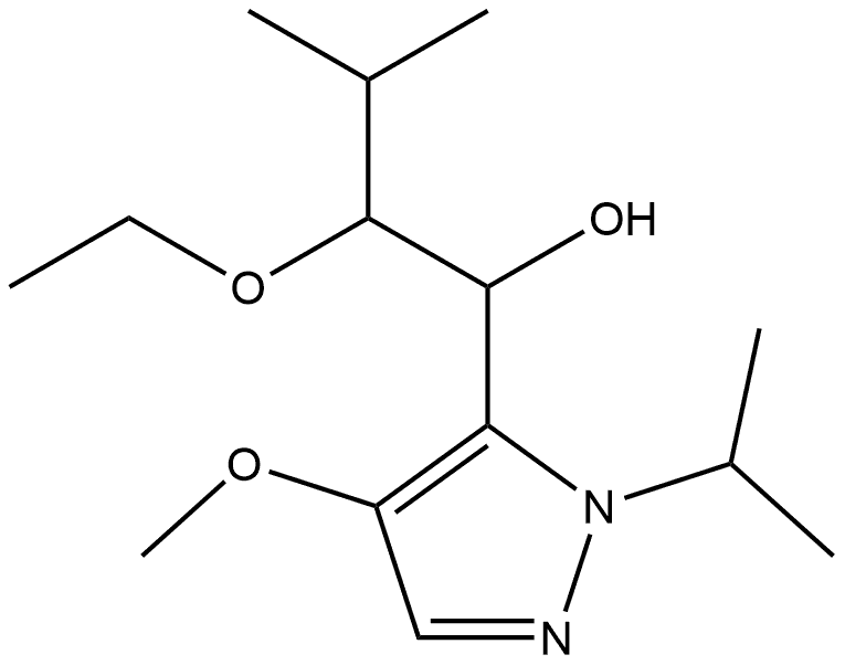 2-ethoxy-1-[4-methoxy-1-(propan-2-yl)-1H-pyrazol-5-yl]-3-methylbutan-1-ol Structure