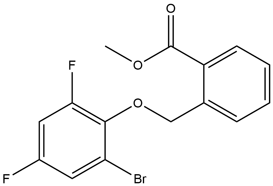 Methyl 2-[(2-bromo-4,6-difluorophenoxy)methyl]benzoate Structure