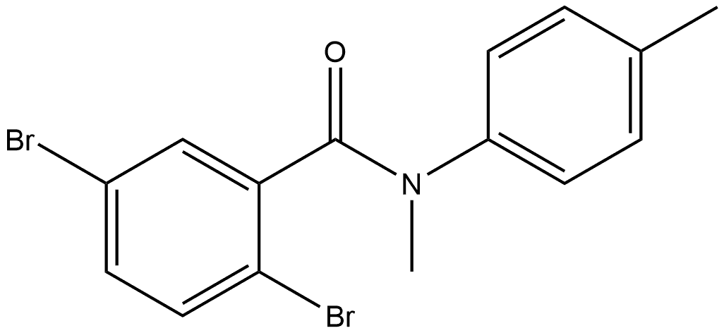 2,5-Dibromo-N-methyl-N-(4-methylphenyl)benzamide Structure