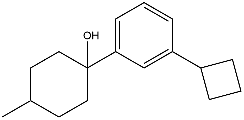 1-(3-cyclobutylphenyl)-4-methylcyclohexanol Structure