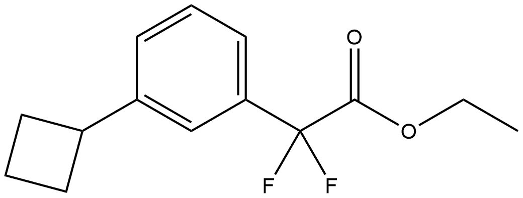 Ethyl 3-cyclobutyl-α,α-difluorobenzeneacetate Structure