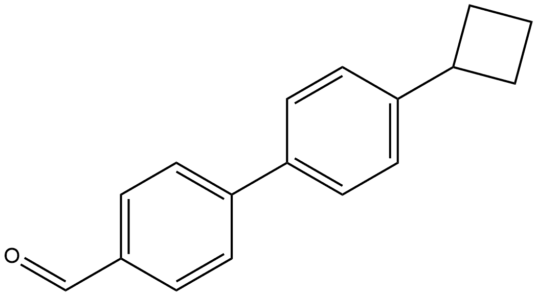 4'-Cyclobutyl[1,1'-biphenyl]-4-carboxaldehyde Structure