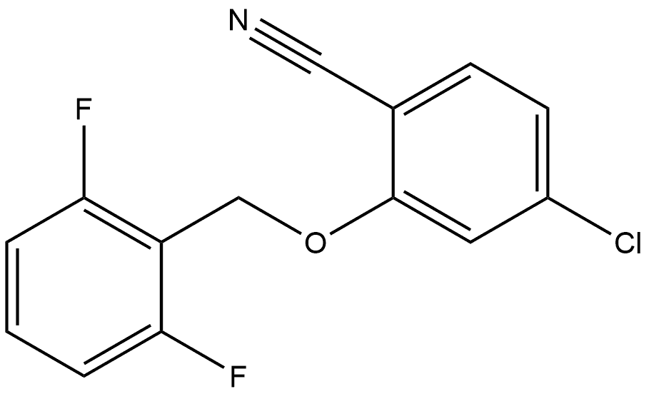 4-Chloro-2-[(2,6-difluorophenyl)methoxy]benzonitrile Structure