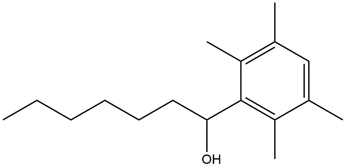 α-Hexyl-2,3,5,6-tetramethylbenzenemethanol Structure