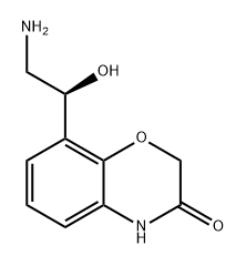 2H-1,4-Benzoxazin-3(4H)-one, 8-[(1S)-2-amino-1-hydroxyethyl]- 구조식 이미지