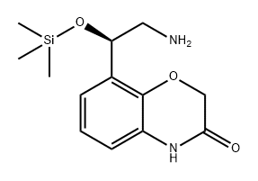 2H-1,4-Benzoxazin-3(4H)-one, 8-[(1R)-2-amino-1-[(trimethylsilyl)oxy]ethyl]- Structure