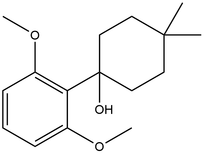 1-(2,6-dimethoxyphenyl)-4,4-dimethylcyclohexanol Structure