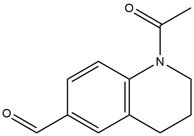 1-Acetyl-1,2,3,4-tetrahydro-6-quinolinecarboxaldehyde Structure