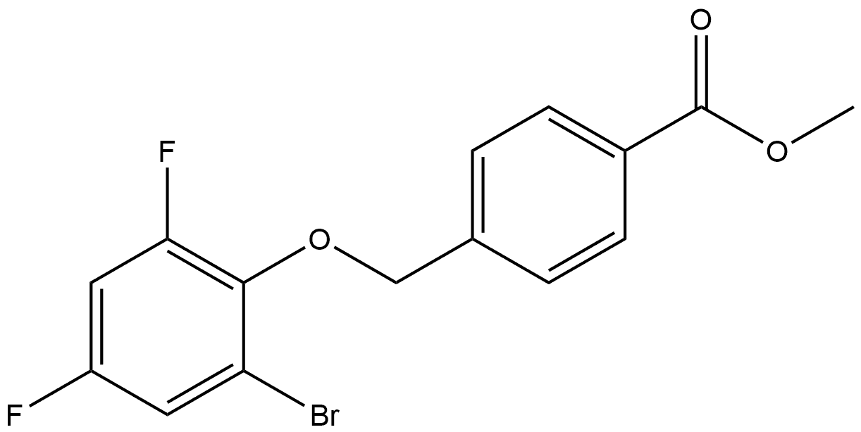 Methyl 4-[(2-bromo-4,6-difluorophenoxy)methyl]benzoate Structure