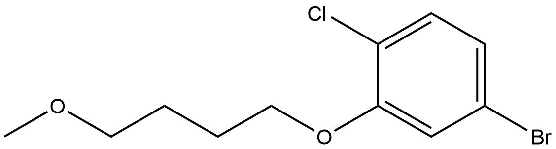 4-Bromo-1-chloro-2-(4-methoxybutoxy)benzene Structure