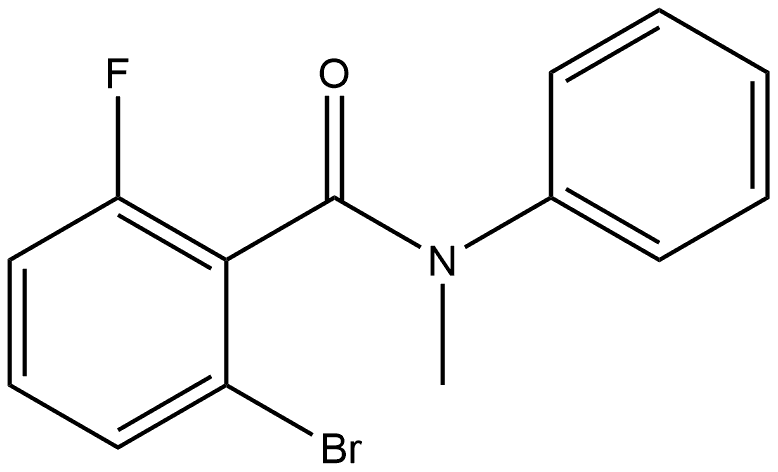 2-Bromo-6-fluoro-N-methyl-N-phenylbenzamide Structure