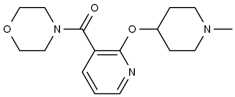 2-[(1-Methyl-4-piperidinyl)oxy]-3-pyridinyl]-4-morpholinylmethanone Structure