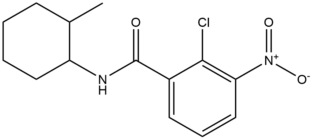 2-chloro-N-(2-methylcyclohexyl)-3-nitrobenzamide Structure