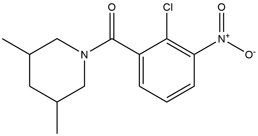 (2-chloro-3-nitrophenyl)(3,5-dimethylpiperidin-1-yl)methanone Structure