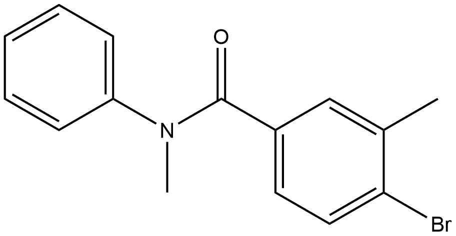 4-Bromo-N,3-dimethyl-N-phenylbenzamide Structure