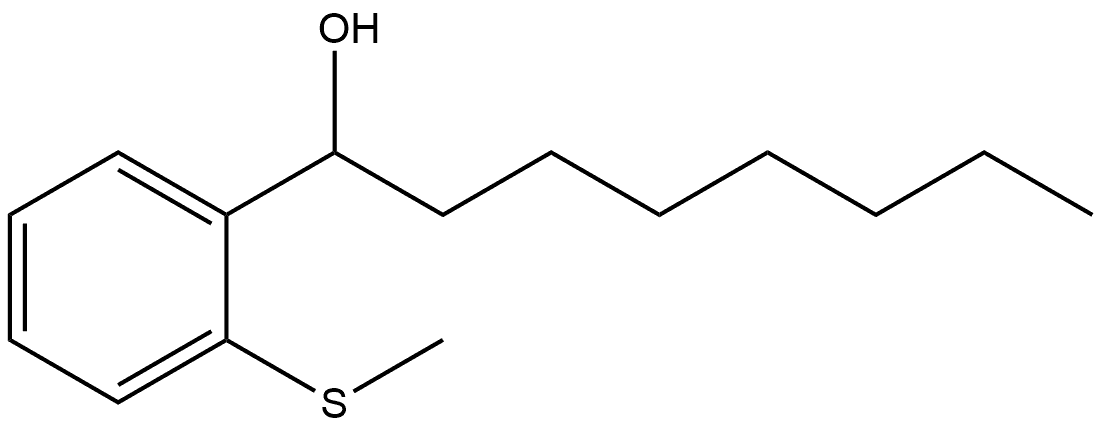 α-Heptyl-2-(methylthio)benzenemethanol Structure