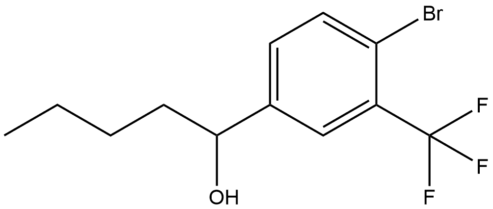 4-Bromo-α-butyl-3-(trifluoromethyl)benzenemethanol Structure