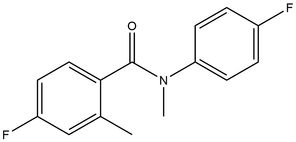 4-Fluoro-N-(4-fluorophenyl)-N,2-dimethylbenzamide Structure